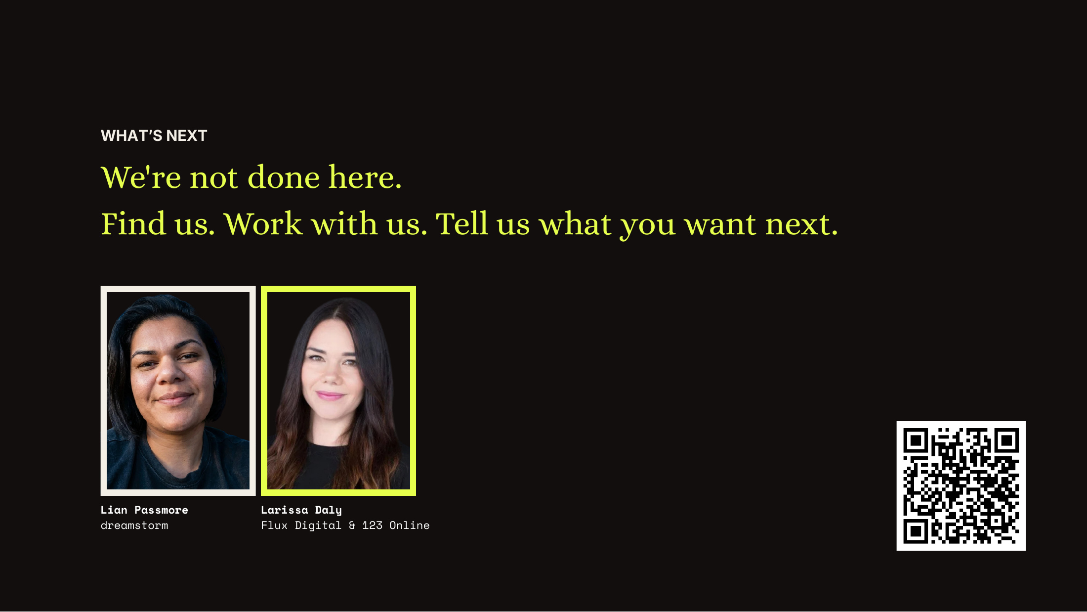 Slide 27: What's next